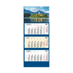 Kalendarz 2026 trójdzielny Zamek - Sapt