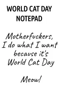World Cat Day Notepad - Jennifer Wellington
