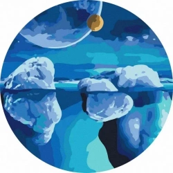 Malowanie po numerach okrągłe - Kosmos lodowców 40 - Twoje Hobby