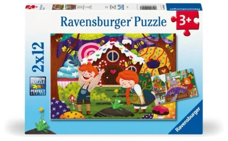 Puzzle dla dzieci 2D: Świat baśni 2x12el - Ravensburger