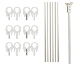 Patyczki z zatyczkami do balonów papierowe 100szt - Godan