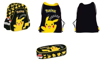 Plecak Przedszkolny POKEMON Pikachu + worek + piórnik St.Majewski