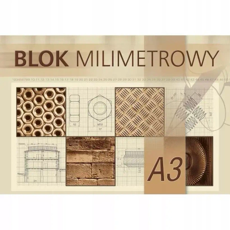 Blok milimetrowy A3 Kreska