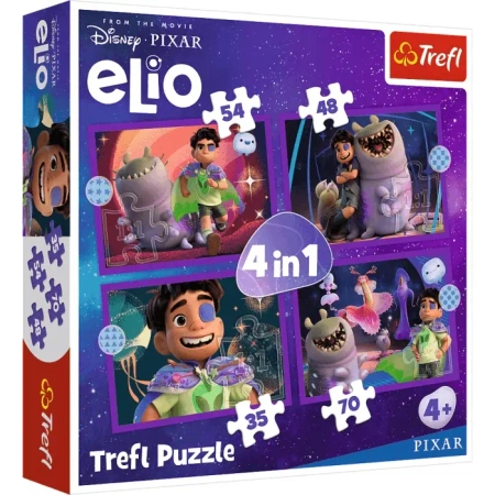 Puzzle 4w1 - Pozaziemskie misje Elio TREFL