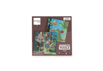 Puzzle magnetyczne Smoki 40 elementów Scratch