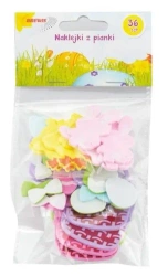 Naklejki wielkanocne z pianki 36szt - Brewis