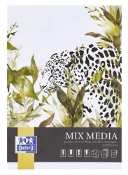 Blok artystyczny A5/50K mix media 225g klejony - Oxford