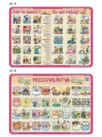 Podkładka edu. 006 - Przeciwieństwa, zawody, co... - Visual System