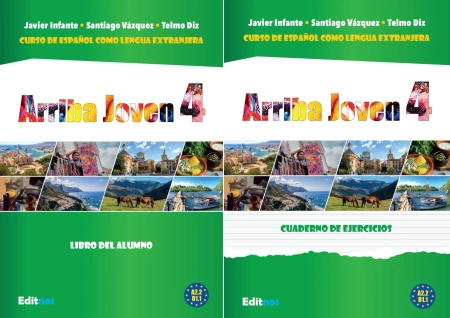 Arriba Joven 4 ZESTAW Podręcznik + Ćwiczenia A2.2-B1.1 Javier Infante - Santiago Vazquez