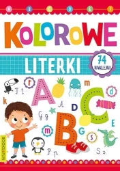 Kolorowe literki plus naklejki - praca zbiorowa