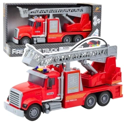 Wóz strażacki z napędem światłem i dźwiękiem - Leantoys