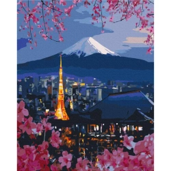 Malowanie po numerach BRUSHME 40x50 cm Podróż po Japonii - BRUSHME