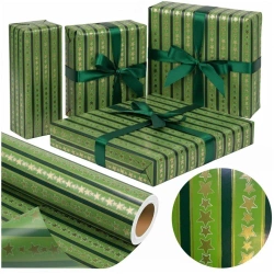 Papier Święta BN Złote Gwiazdy X-Strong 38cmx20m - PaperHit