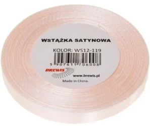 Wstążka satynowa szampańska 25mm x 32m - Brewis