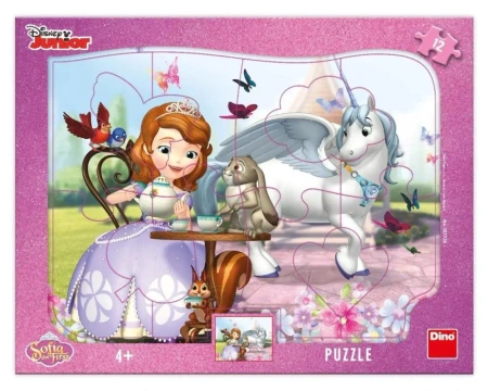Puzzle ramkowe Jej Wysokość Zosia 12el - Dino Toys