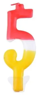 Świeczka 5 kolorowa - Arpex