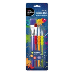 Pędzle ergonomiczne 4szt KIDEA - DERFORM