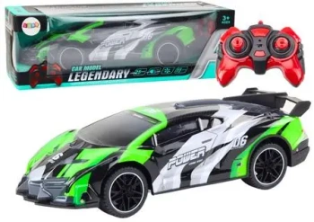 Auto sportowe RC 1:10 25km/h zielony - Leantoys