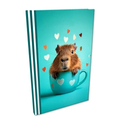 Notes A5 kratka Soft Touch Capybara - EV-Corp