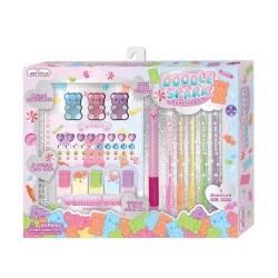 Notatnik na spirali z długopisem Misie żelki - Hot Focus