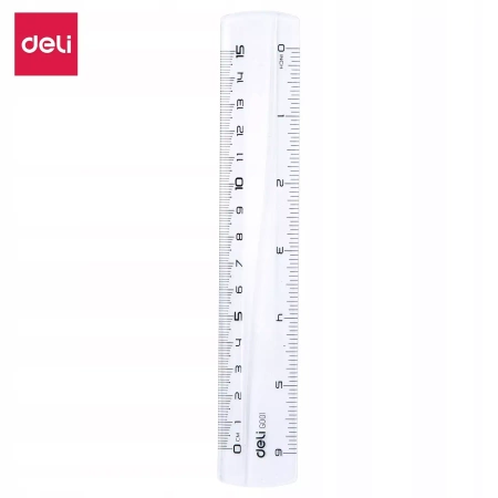 LINIJKA 15CM DELI G00112 PRZEŹROCZYSTA