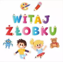 Dekoracje szkolne - Witaj żłobku (duży napis) - LearnHow