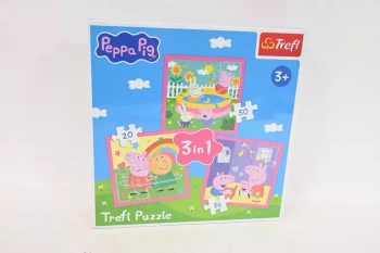 Puzzle 3w1 Peppa i przyjaciele TREFL