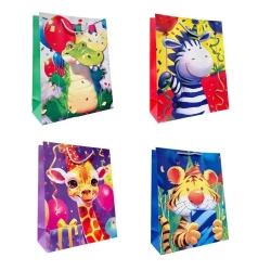 Torebka prezentowa dziecięca S Zwierzęta ZOO mix - Ju-Piter