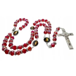 Różaniec czerwony Jezu Ufam Tobie - Art Sacrum