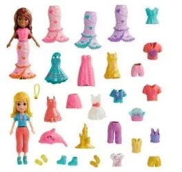 Polly Pocket Zestaw modowy duży z 2 lalkami HKV96 - Mattel