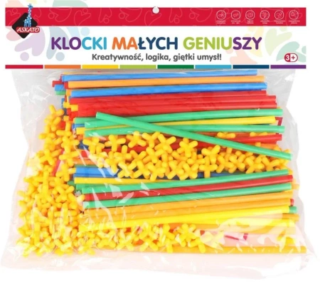 Klocki słomki 200 elementów - Askato