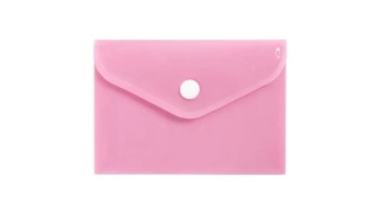 Teczka koperta A7 PP pastel różowa - Biurfol