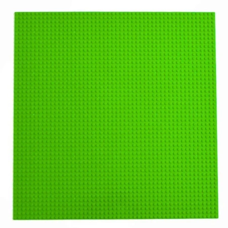 Płyta konstrukcyjna do klocków zielona 40x40cm - Leantoys