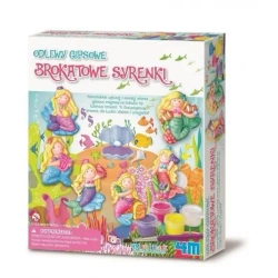 Odlewy gipsowe. Brokatowe syrenki. - 4M