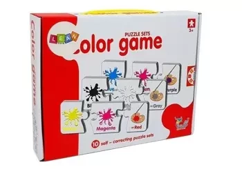 Puzzle edukacyjne kolory 10el - Leantoys
