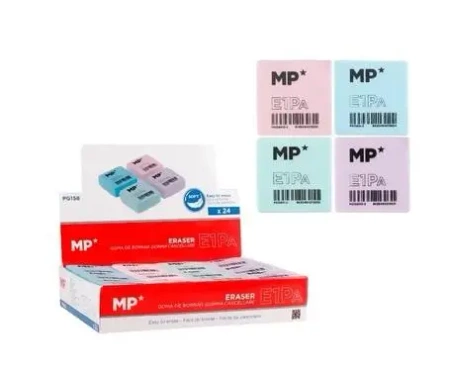 Gumka do ścierania 4 kolory Macron (24szt) - MP Main Paper