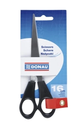 Nożyczki biurowe DONAU klasyczne czarne 16cm