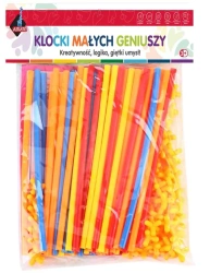 Klocki słomki 110 elementów - Askato