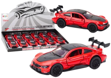 Auto sportowe 1:32 z napędem czerwone - Leantoys