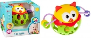 Kula gumowa z grzechotką sowa BAM BAM - BAM BAM