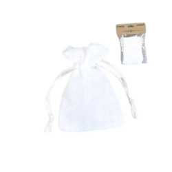 Woreczki jutowe białe 7x10cm 6szt - Penword