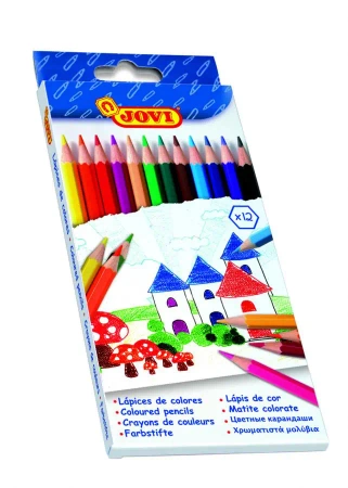 Kredki ołówkowe 12 kolorów - JOVI