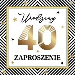 Zaproszenie Urodziny (10szt) - Armin Style