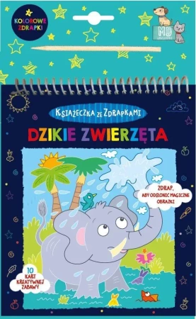 Książeczka ze zdrapkami - dzikie zwierzęta - praca zbiorowa
