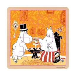 Puzzle 16 drewniane Muminki - Czas na herbatkę - Barbo Toys