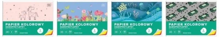 Papier kolorowy samoprzylepny A5/8K 80g (10szt) - INTERDRUK