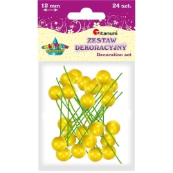 Drucik z kulką żółta 24szt - Titanum