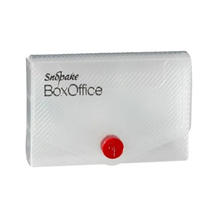 Teczka na wizytówki 15mm przezroczysta - Snopake