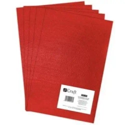 Filc poliestrowy czerwony 5szt - Dalprint