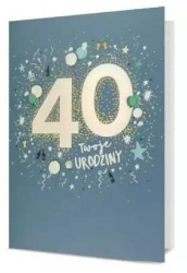 Karnet B6 Urodziny 40 - Pan Dragon